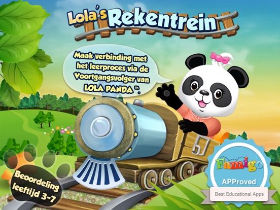 Lola's Rekentrein iPad app afbeelding 1