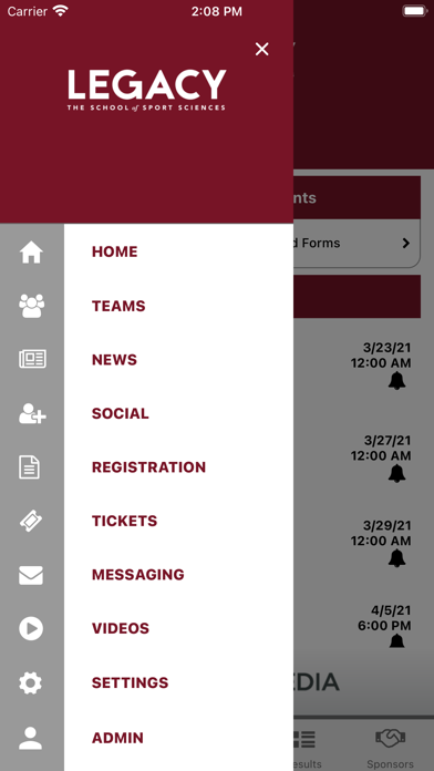 Legacy Titans Athletics Screenshot