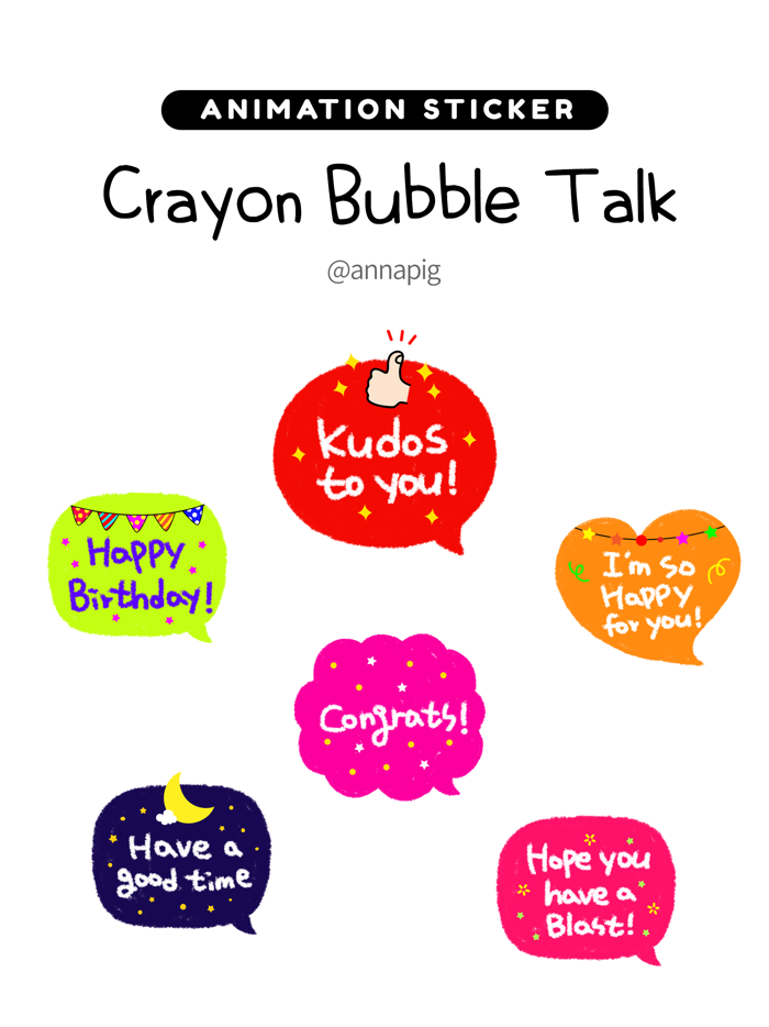 Crayon Bubble Talk