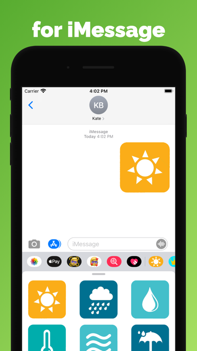 Screenshot #3 pour Autocollants météo et emoji