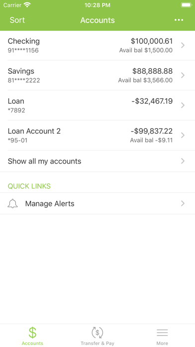 Huntington Fed. Savings Bank Screenshot