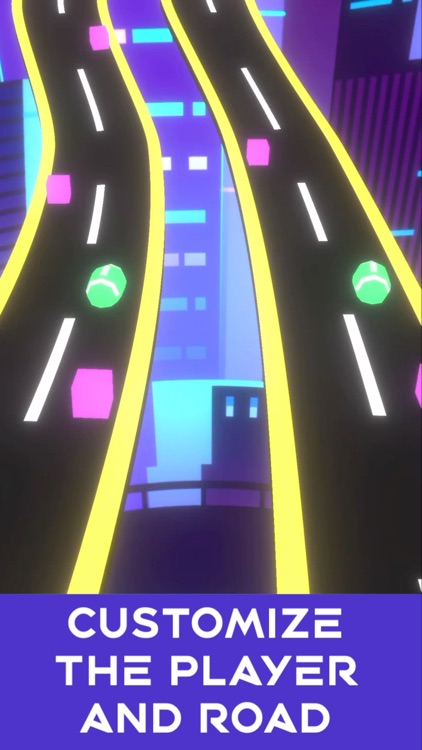 Neon Rush: Color Ball Road Run screenshot-4