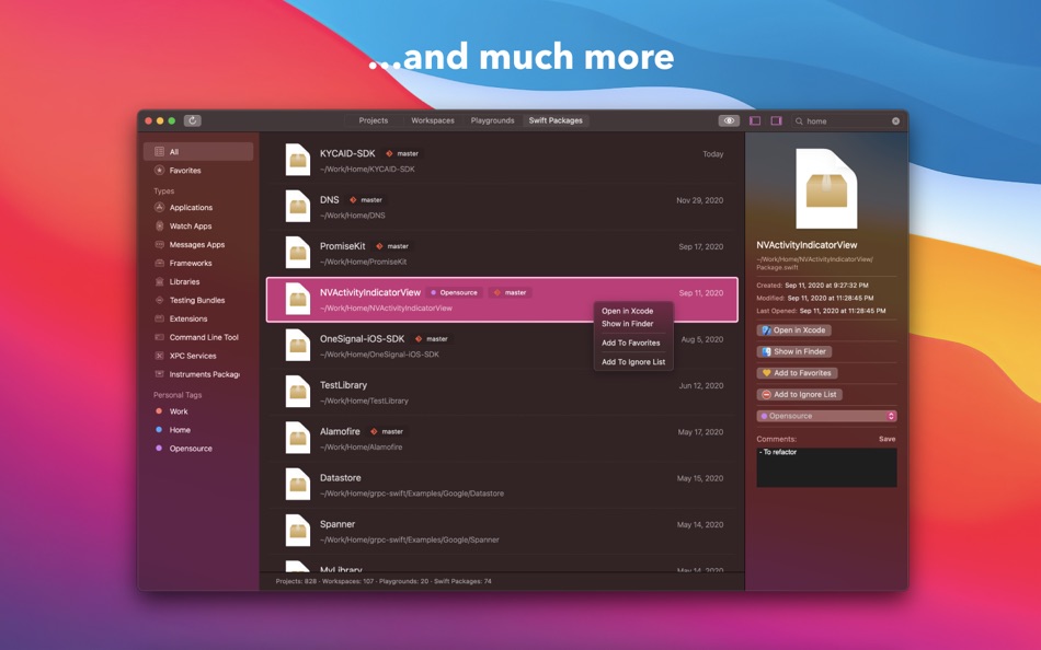 #7. XCOrganizer (macOS) 由: Sergii Kryvoblotskyi