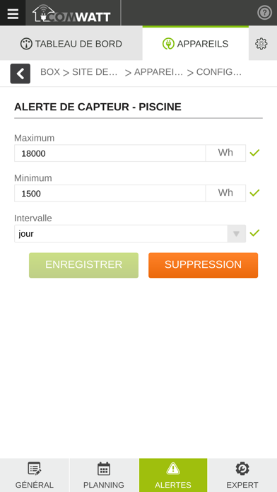 Comwatt Mon Energie Screenshot