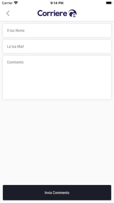 Corriere Ce Screenshot