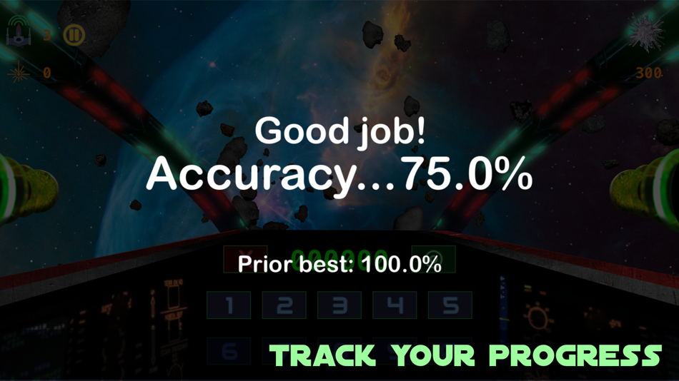 #7. Mathteroids: Math Asteroids (iOS) By: Garland Yu