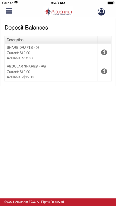AFCU Mobile Banking Screenshot