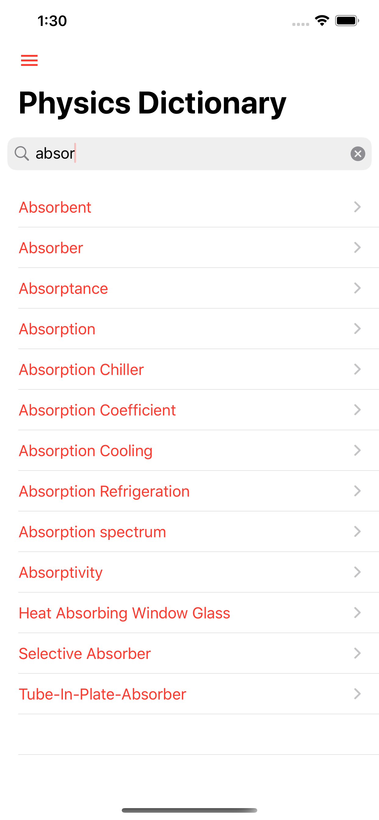 Physics Dictionary Offline