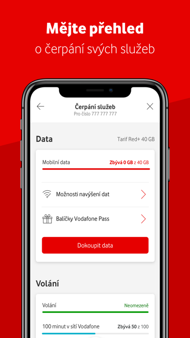 Můj Vodafone Screenshot