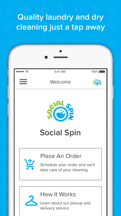 Social Spin Laundry Screenshot