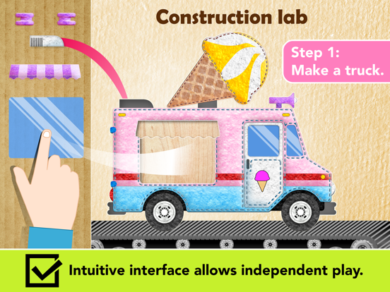 Ice Cream & Fire Truck Games iPad app afbeelding 3