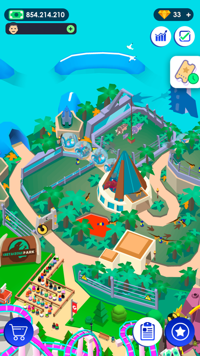 Idle Theme Park - Tycoon Game Screenshot