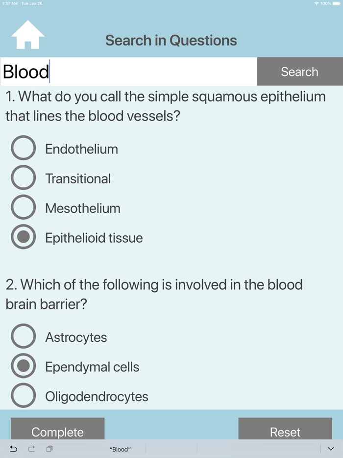 Medicine  Histology Quiz