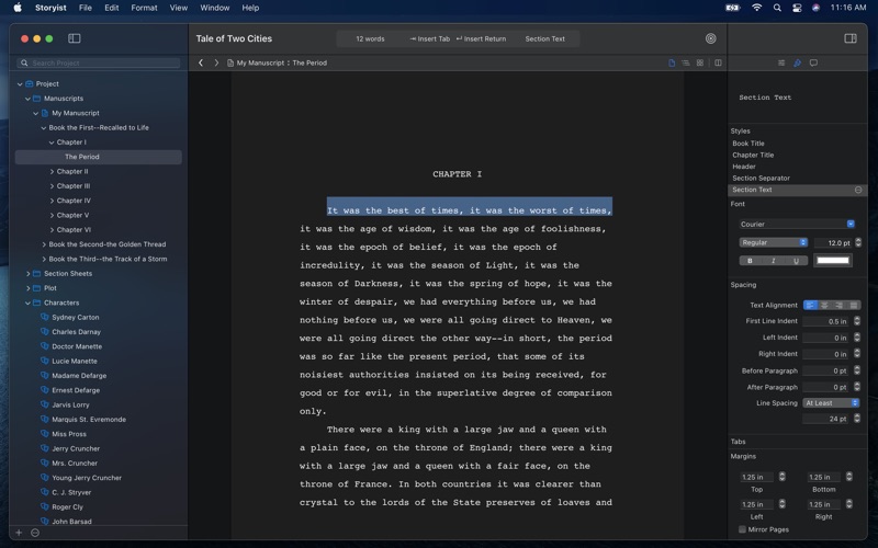 Storyist 4 Screenshot