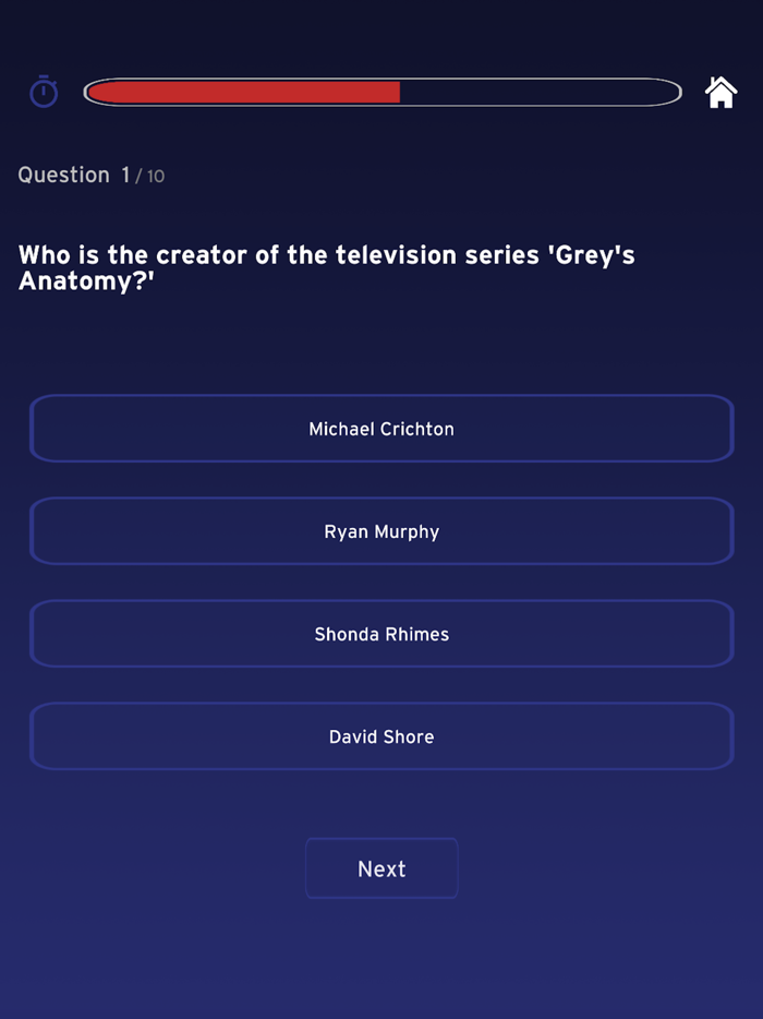 Quiz for Greys Anatomy