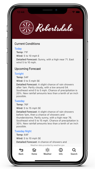City of Robertsdale Screenshot