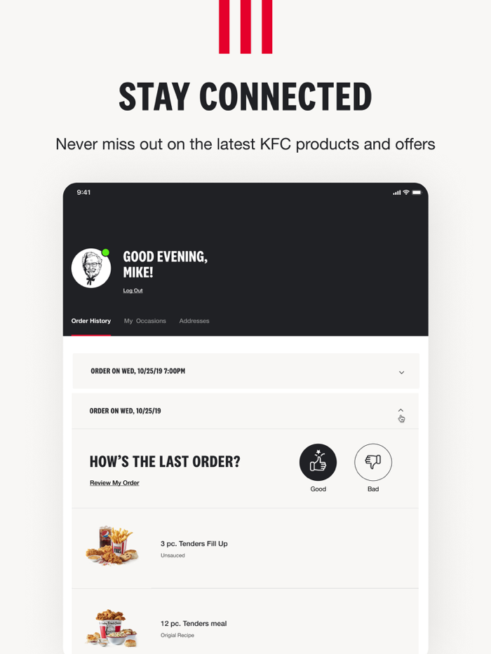 KFC US - Ordering App