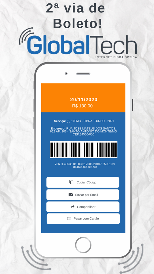 #4. GlobalTech Telecom (iOS) By: HubSoft