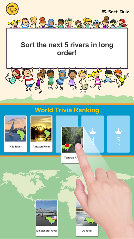 #5. World Ranking Quiz: Sort Quiz (iOS) 由: THOMSON Inc.