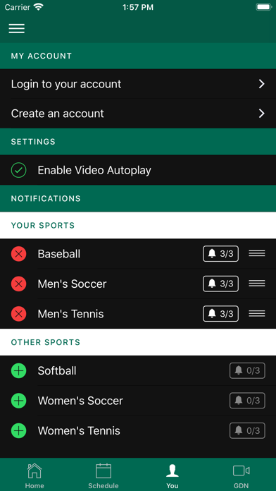 GGC Athletics Screenshot