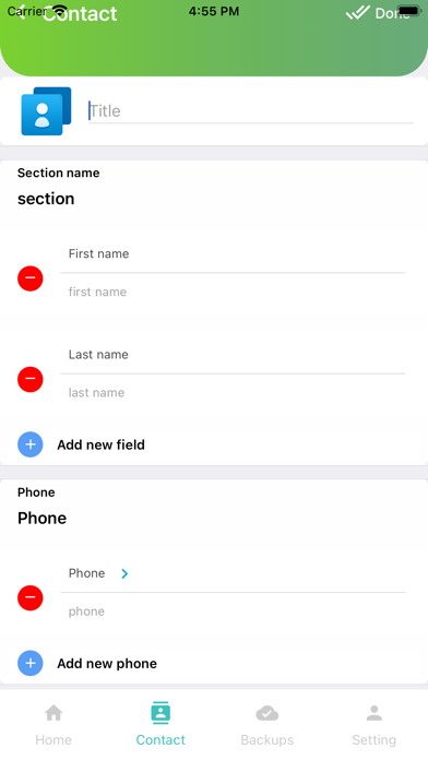Contact Master Private Contact Screenshot