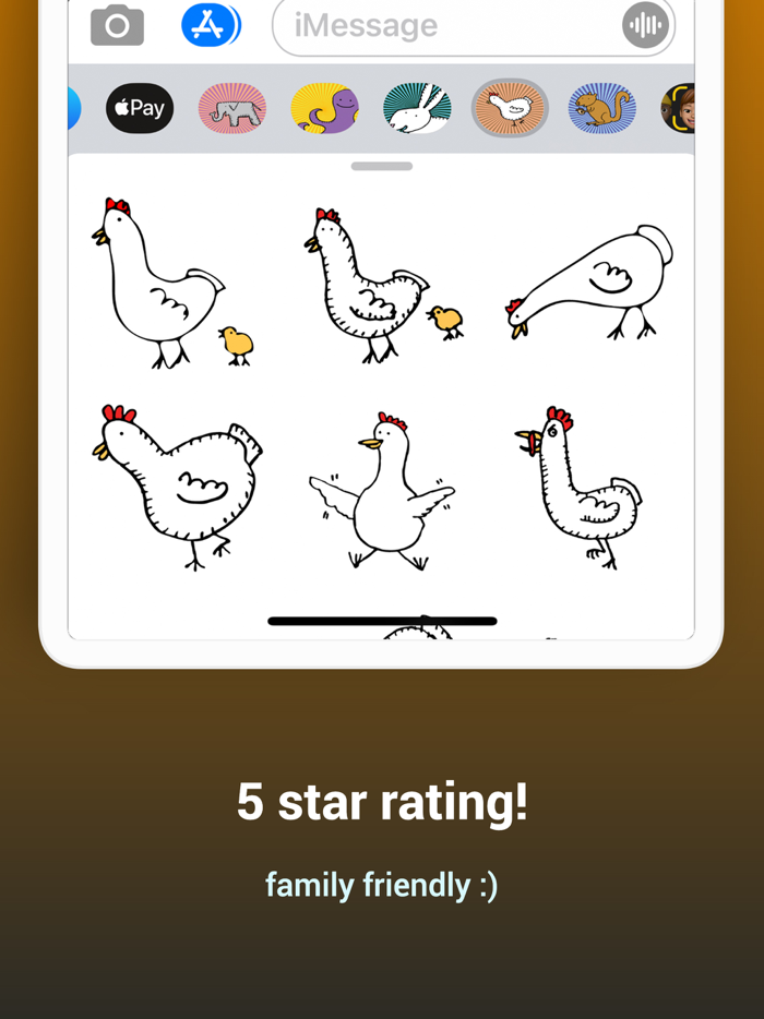 Happy Chickens Stickers