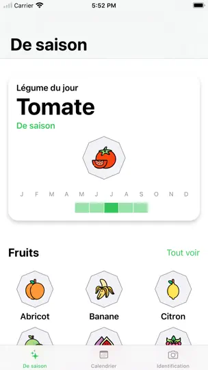 Capture d'écran de De Saison - Fruits Et Légumes sur iPhone 1