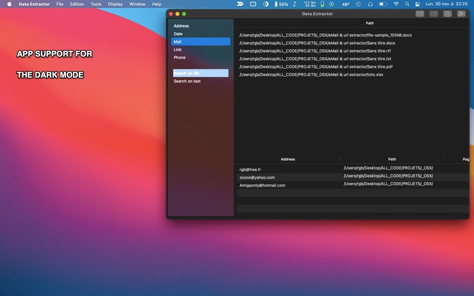 #3. Datas Extractor (macOS) 由: devulder jean-paul