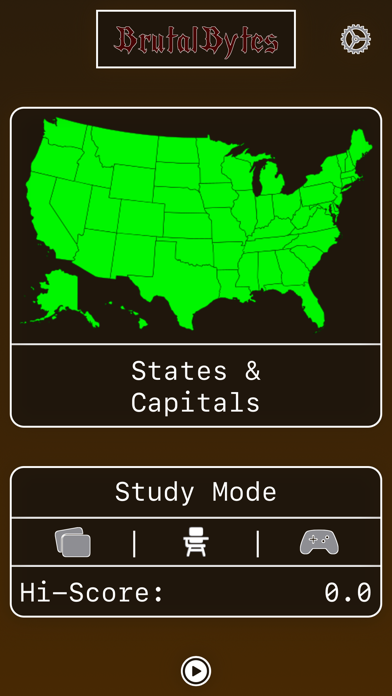 US States & Capitals Screenshot