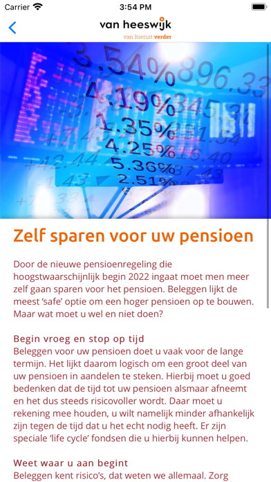 Van Heeswijk Assurantie Screenshot