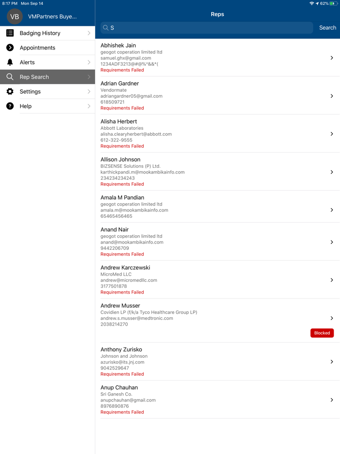 Vendormate Credentialing