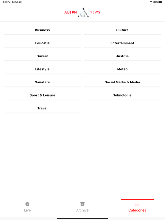 Screenshot #6 pour Aleph News Tablet