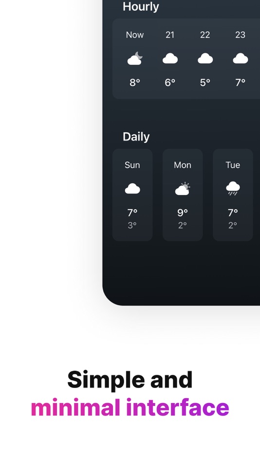 #3. Tiny Weather: Simple forecasts (iOS) 来自: Alexander Sandberg