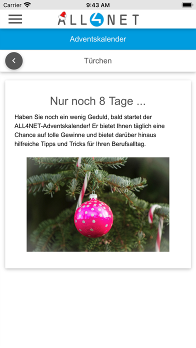 ALL4NET Adventskalender Screenshot