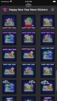 How to cancel & delete happy new year neon stickers 2