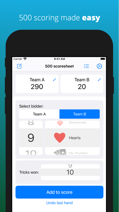 500 Scorer Screenshot