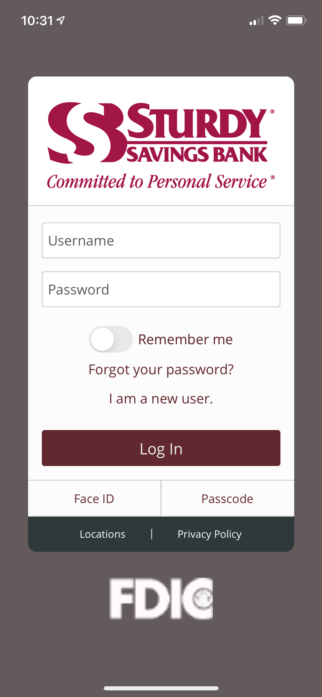 Sturdy Savings Mobile Banking