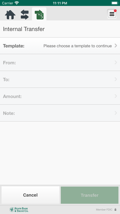 SBT Commercial Cash Management Screenshot