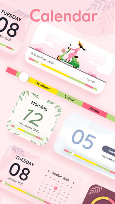 Period Tracker Widgetのおすすめ画像3