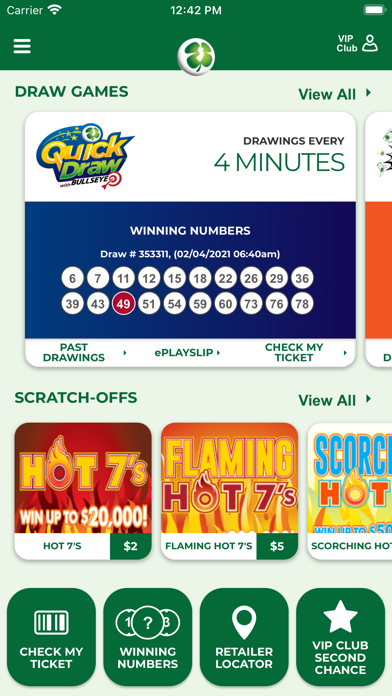 New Jersey Lottery Screenshot