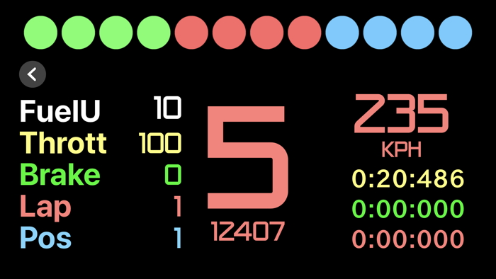 Sim Racing Dash for F1 2020