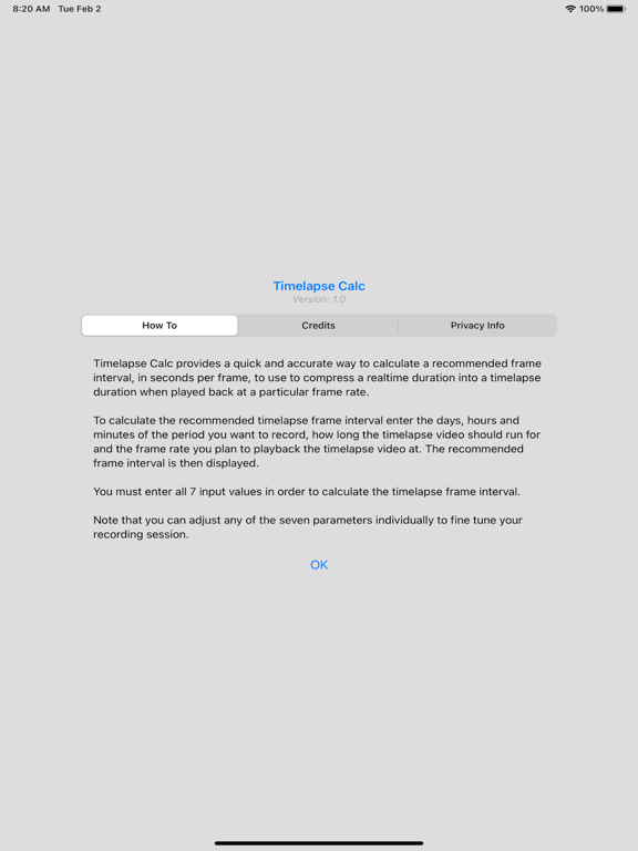 Screenshot #6 pour Timelapse Calc