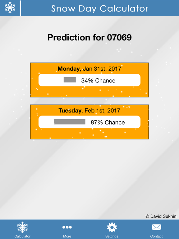 Screenshot #5 pour Snow Day Calculator