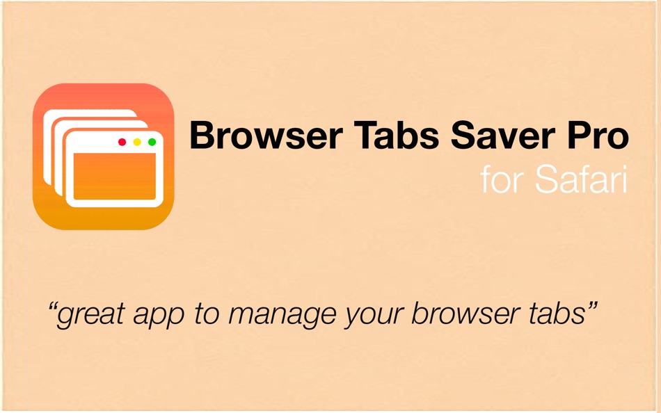 Browser Tabs Saver Pro - 1.0.1 - (macOS)