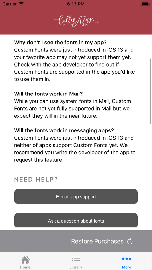 #4. Fonts by Callie Rian & Co. (iOS) 由: Mister Retro