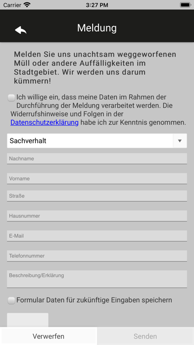 Technische Betriebe Velbert Screenshot
