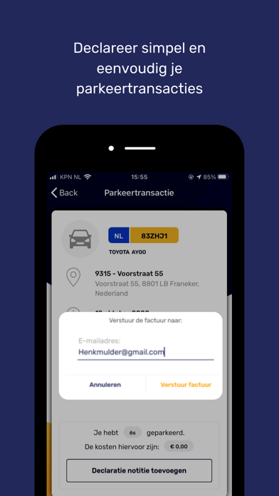 Parkeer app - TanQyou Park Screenshot