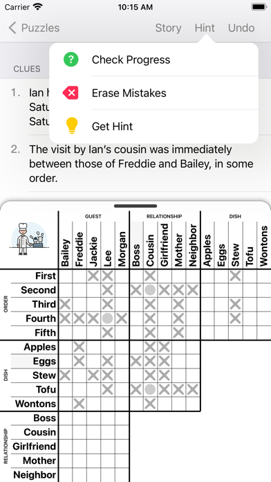 Hard Penny Dell Logic Puzzles Screenshot