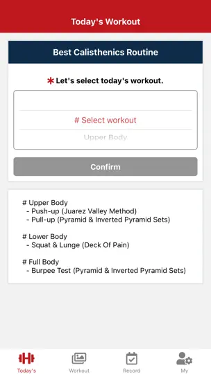Captura de pantalla de Best Calisthenics en iPhone 2