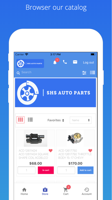 Screenshot #1 pour SHS Auto Parts